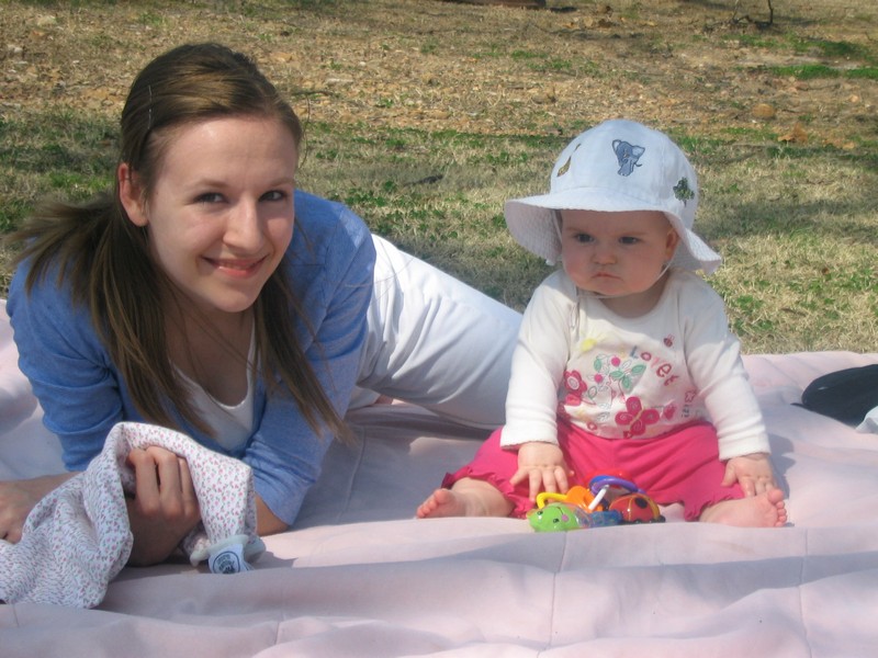 Danielle and Lily at the Lake in Oklahoma.jpg